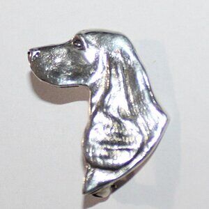 Sterling Silver Irish Setter or Spaniel Vintage Brooch